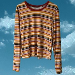 Striped Orange Top 🧡